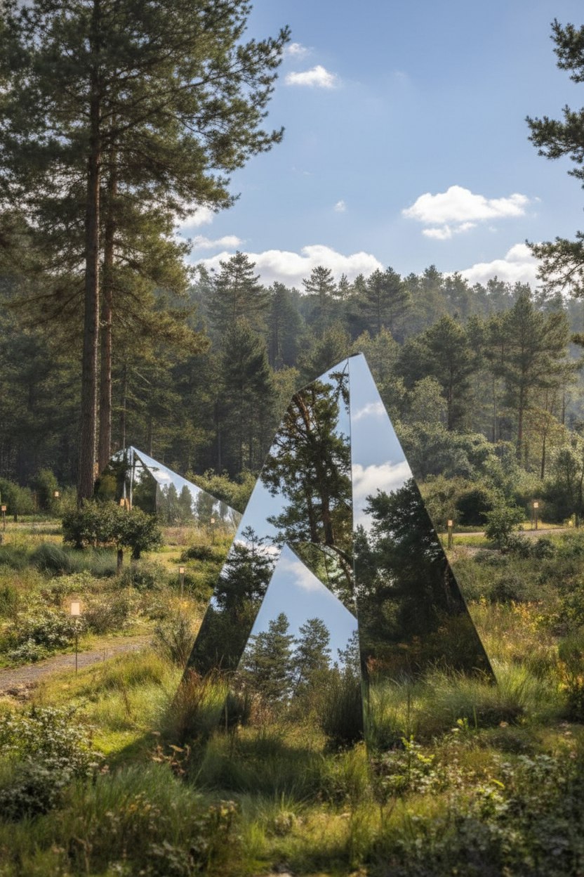 Зеркальные арт-инсталляции