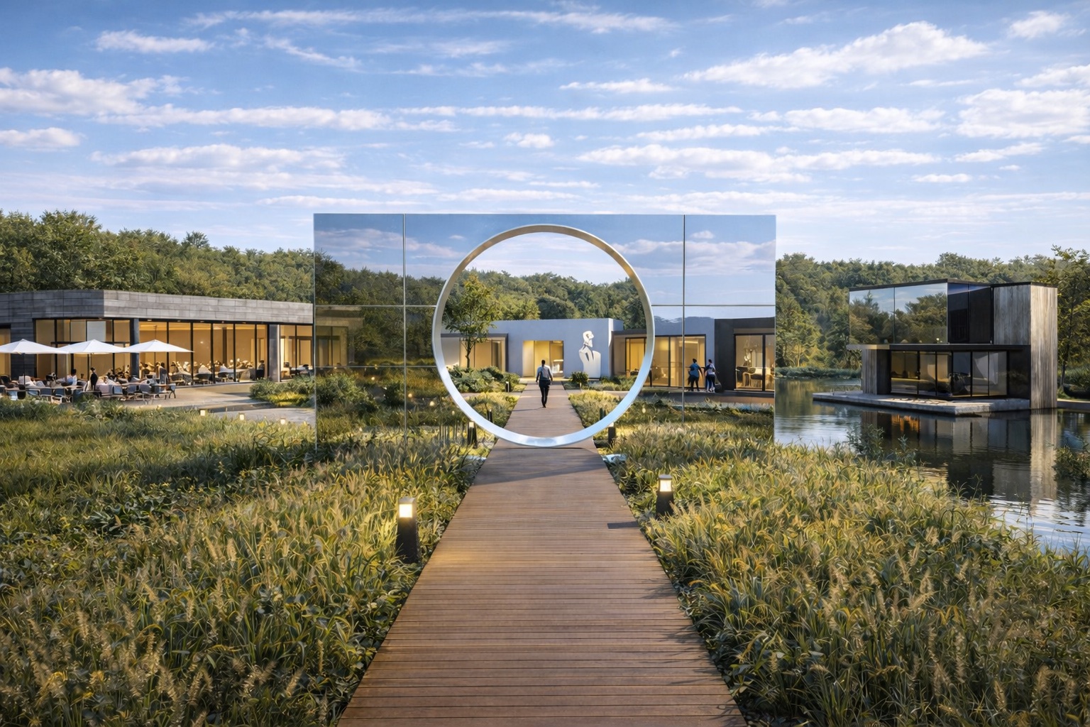 Арт-объект на территории - день